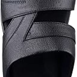 Men's Diabetic & Orthopedic Arch Support Sandal Footwear (10, Black)-image-11