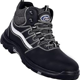 Allen Cooper AC-1426 High Ankle Heat Resistant Safety Shoe, PU NR Sole, Black, Size 5-picture-13