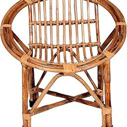 Avika (Baby Chair) Beautifull Wooden Bamboo Cane 100% Good Antique Chair-image-45