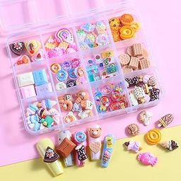 MAYCREATE® 3D Mix Assorted Color Nail Charms Acrylic Multi Cute Nail Art Charms-23