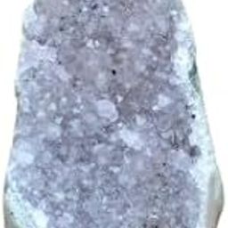 Authentic Certificate Light Amethyst Geode - 1 Piece Geode 100 to 1kg | Cluster Polished Edges | light Purple Crystals | Geode from India | Includes Bonus 1-Inch Quartz Wand-image-29