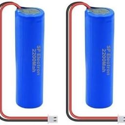 SP Electron 3.7V 2200mAh 18650 Wire Attach Lithium-Ion Battery Pack with BMS Protection (Pack of 2)-12