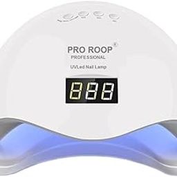 PRO ROOP USB UV Nail Lamp 48W Dryer Gel Polish Curing LED Light with 4 Timers Automatic Sensor LCD Display Professional Tools Accessories for Fingernail Toenail Salon Polishes Handy Mouse Shape-52