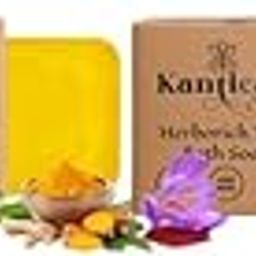 Kanticare Ayurvedic Soap Set of – 4-Piece Turmeric, Tulsi,Kumkumadi & Ubtan Soap Bundle for Glowing Skin | Anti-Tan, Brightening, Acne Care & Radiance Booster-3