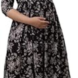Women's Cotton Floral Printed Maternity Feeding Kurti with Zipper-image-87