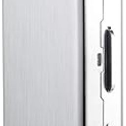 encELade Silver Premium RFID Blocking Metal ATM/Credit/Debit 8 Slot for Men & Women Card Holder-image-63