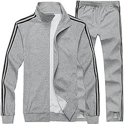 Men TrackSuit/winter cotton fleece/front zipper/four pockets/-image-43