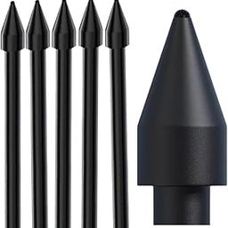 Thexxa Galaxy Tab Pen Tips 5Pcs for Samsung Galaxy Tab S9 S8 S7 S6 Lite OEM Stylus Felt Nib, S Pen Nibs Replacement (Black) (S9)-5
