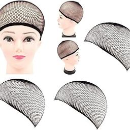 Flushia Hair 3pcs Hair/Wig Net Cap for Women Full Head Net Hair Wig Cap Black-image-69