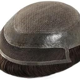 Men's Natural Black Front Less French 0.03 mm Invisible Front Hairline Flexible PU Hair Patch Wig (9x6 inchs)-image-27