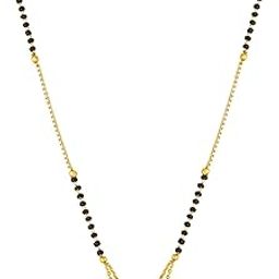 Fashion Jewellery Traditional Gold Plated American Diamond Mangalsutra for Women-image-21