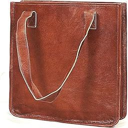 15-Inch Vintage Leather Tote Bag Large Shopper's Tote for Women Vintage Tote Bag For Girls Multipurposes-image-38