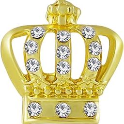 Gold Plated Indo Classic Design Crown Brooch For Boys And Men SP10002019-12
