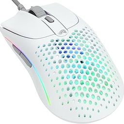 GLORIOUS Model O 2 White Gaming Mouse (Wired), Lightweight (58g), FPS Mouse, 26K DPI Sensor, 5 Programmable Buttons, High-Speed Gaming Accessories, Wired Mouse for PC & Laptop, Ergonomic, RGB-3