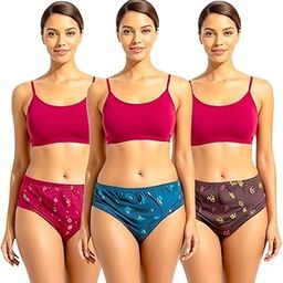 Women Underwear Pack of 3 Cotton Innerwear Hipster for Ladies Soft Printed Sexy Panty Briefs A1 Quality Stitched Inner Elastic for Everyday use-image-26