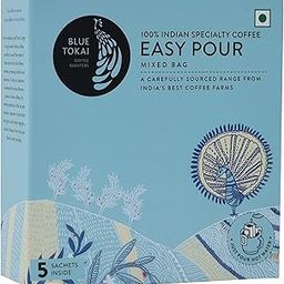 Blue Tokai Coffee Roasters Easy Pour Over Coffee Drip Bags | Assorted Light To Dark Roast | Pack of 5 Sachets | 100% Arabica Beans | Specialty Coffee | Ready To Brew In 2 Mins | Just Pour In Hot Water-image-37