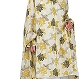 Green leaf Floral Cotton Namaz Makhna for Women, Free Size, Ready to Wear-picture-42