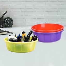 Homestic Pack of 3 Desk Organizer | Stationery Organizer | Multipurpose Organizer | Office Supplies for Pen-Pencil-Staplers | Desktop Organizer | 6 LTR | Purple & Red & Green-image-76