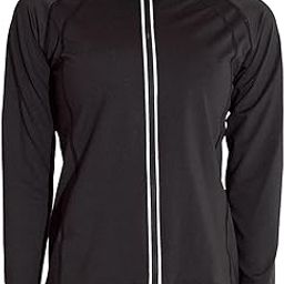 MERISHOPP® Women Sauna Suit Jacket Sweat Shirt Tops Tracksuit Reflective Zip 4XL| Womens Clothing |Sleep |1 Piece Womens Sauna Jacket-image-70