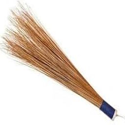 PlantaZee Traditional Coconut Leaf Grass 40" Long Broomstick Washable Seekh Jhaadu with Firm & Comfortable Grip Ideal for Wet Surface Cleaning (Pack of 1)-24