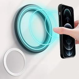 for MagSafe Ring Wall Mount Magnetic Mobile Ring Holder for iPhone 15/14/13/ 12 Pro Max Plus with Mag-Safe Case Slim Adhensive Magnetic Phone Ring Holder Magnetic Phone Grip Holder Phone Ring-69