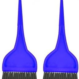 Mehandi Brush with Colored Plastic Body and Black Bristles Hair Dye, Hair Color Brush Pack of 2 (Color May Vary) Size (19Cm)-image-12