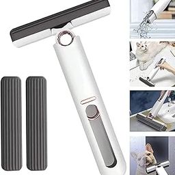 VROKLA Mini Mop for Kitchen with 2 Sponges Portable Mini Mop Self Squeeze Strong Absorbent Magic Wiper for Kitchen Small Sponge Mop Self Squeezing Wet & Dry Use for Bathroom Wall Glass Car Table Home-picture-31