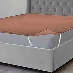 Fun Homes Self Design PVC Waterproof King Size Mattress Protector/Baby Plastic Sheet Protector (Brown, Standard, 78"" x72)-image-22