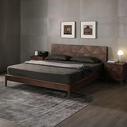 GADWAL FURNITURE Sheesham Wooden King Size Cot Without Storage - Solid Wood King Bed - 12 Month Warranty - Stylish Bedroom Furniture (Sheesham Wood, Natural Finish)-picture-11