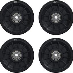 B Fit ABS Plastic Gym Pulley 100 MM with inbuilt Bearing and Bush- Heavy Duty Wheel Cable Gym Fitness Equipment Replacement (32 Pcs)-13