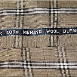 Men's Poly Wool Viscose Blend Checkered Unstitched Trouser Pant Fabric-picture-50