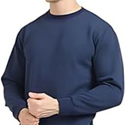 Men's & Women's Cotton Fleece Casual Regular Fit Sweatshirt for Winter Round Neck Full Sleeve Pullover Plain Solid Sweatshirt for Man's and Woman's-image-46
