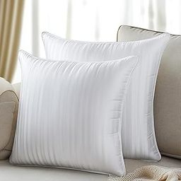 Nivasam Microfiber Cushion 16 inch x 16 inch Filler, Sofa Cushions, Durable Sofa Pillow for Home Decor (White) (Set of 2)-30