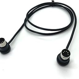Right Angle MIDI / 5 Pin DIN Interconnect Cable (1meter / 3.28ft)-Black-30