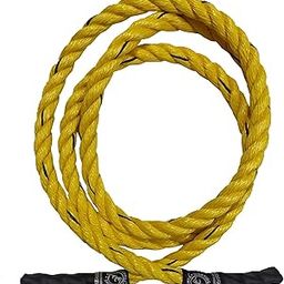 UPHILL® Sporting Jump Rope, Heavy Workout Skipping Rope 1 Inch (Only for Intense Skippers) (YELLOW)-12