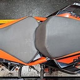 KTM Duke 200 Bike Seat Cover - Orange Black Leather-image-60