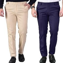 Men's Formal Pant Comfort Classic Fit | Tailored Trousers Solid Formal Pant | Combo Formal Pant for Men-picture-10