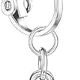 Fake Belly Button Rings for Women & Girls – Clip-On Non-Piercing Navel Rings, 316L Stainless Steel Heart & Evil Eye CZ Design, Hypoallergenic Belly Piercing Jewelry – Silver-image-90