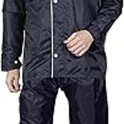 Men Solid Parka Coat Raincoat-picture-37