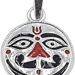 Pure Silver/Chandi Lord Salasar Balaji Bajrang Bali Hanuman Pendant For Men/Boys/Kids-picture-15