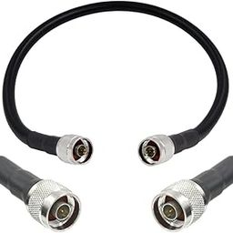 NBR N Male to N Male Plug RF Connector Coaxial Jumper Extension Antenna Cable with Flexible RG 58 Low Loss Wire for 4G 5G LTE ADS-B/Ham/GPS/WiFi/RF Radio Surge Arrester Modem- 10cm-image-77
