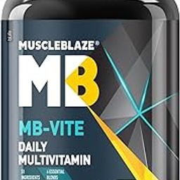 MuscleBlaze MB-Vite Daily Multivitamin (60 Tablets) | With 51 Ingredients & 6 Blends, Vitamins & Minerals, Prebiotic & Probiotics, Amino Acid Blends | For Energy, Stamina & Recovery-12