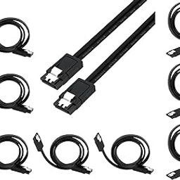 AdzMozi SATA III (Sata 3) Data Cable Compatible for SATA HDD, SSD, CD Driver, CD Writer - (Multicolor, 45 cm) (Pack of 8)-6