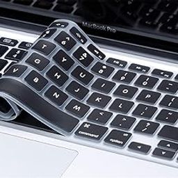 Mobicom MacBook Air Pro Keyboard Skin Cover Protector for US Layout Models A1278, A1286, A1369, A1370, A1398, A1425, A1465, A1466, A1502 (Black)-28