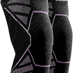 Nylon Knee Caps For Women (Large) Advanced Compression&Anti-Slip Knee Support For Women;Knee Support For Gym Squats,Pain Relief,Sports Workout; Knee Cap For Women With 4-Way Stretch (1 Pair)-image-72