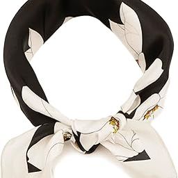100% Mulberry Silk Neck Scarf 21"x21" Small Square Head Scarves Hair Wraps for Women Gift Packed-image-44