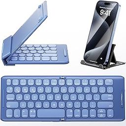 PuechAxe Bluetooth Foldable Keyboard with Stand Holder, Rechargeable Pocket Size Folding Travel Keyboard for iPhone, iPad, Tablet, Laptop, Smartphone, B088BL-image-60