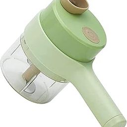 Check My kart 4-in-1 Electric Handheld Cooking Vegetable Cutter Set, Electric Food Chopper, Multifunction Vegetable Fruit Slicer, Food Processor Vegetable Chopper for Garlic, Chili, Onion, Ginger-13