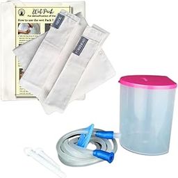 MANUSHYA LIFE Combo of Wet Pack cotton patti with Velcro closure and Enema Kit 600 ML for Detox Home Use | Satvic Lifestyle | Body Detox-image-17