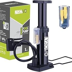 Bike Floor Pump Portable Bicycle Foot Pump Compatible with Presta & Schrader Valve Tire Pump Lightweight Hand Foot Activated Tire Inflator for Road Bike Mountain Balls, Black, 17.5 x 9 x 6 CM-image-11